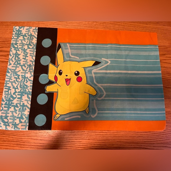 Vintage Pokemon Pikachu 1 Pillow Case Nintendo - Picture 1 of 5